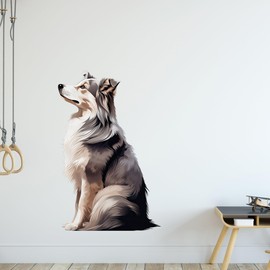 GRAZDesign Wandtattoo Hund Australian Shepherd für Wohnzimmer, Schlafzimmer, Flur, Wandaufkleber Wandsticker selbstklebend - 47x30cm