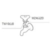 SANEI (Sanei) Faucet Repair Part, Water Supply Valve Upper Part,