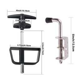 Double Door Shed Hardware Kit - Includes Barrel Bolt, Latch, and Double Door Hardware for Easy Installation for Gates, playrooms，Added Protection and Versatility