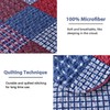 Ycosy Plaid Quilt Set Queen Size Country Patchwork Bedding Set