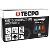 TECPO Kraft Protective Inserts 3-Piece Aluminium Rims Nut Set Socket