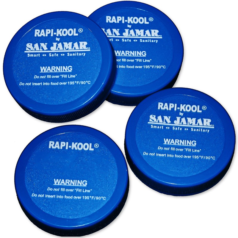 San Jamar RCUCAPPAK Rapi-Kool Replacement Cap(pack of 4)