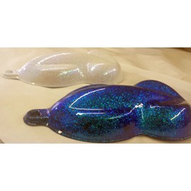 Vintage Paint Blue Extreme Color Shifting 0.015 Square Metal Flake - 3 Ounce with Shaker Jar