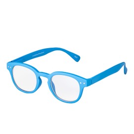 Ultra Kids Blue Light Glasses Childrens Anti Blue Light Glasses Kids Blue Light Blocking Glasses Anti Eye Strain Computer Glasses Boys Girls Classic Clear Blue Light (Horn Rim 3-8 Years, Powder Blue)