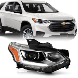 ACANII - For [HID/Xenon Model] 2018-2020 Chevy Traverse LED DRL Projector Headlight Headlamp Replacement Passenger Side
