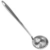 Kichvoe Stainless Steel Slotted Cooking Spoon - 2-in-1 Oil Strainer