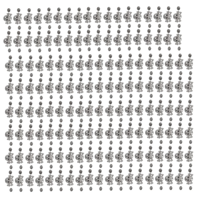 150 Sets DIY Skull Rivets Gothic Style Rustproof Exquisite Fines