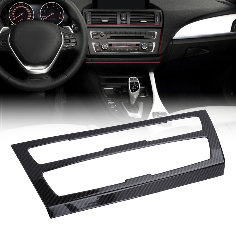 Air Conditioning Button Frame Carbon Fiber Texture Panel Trim Replacement