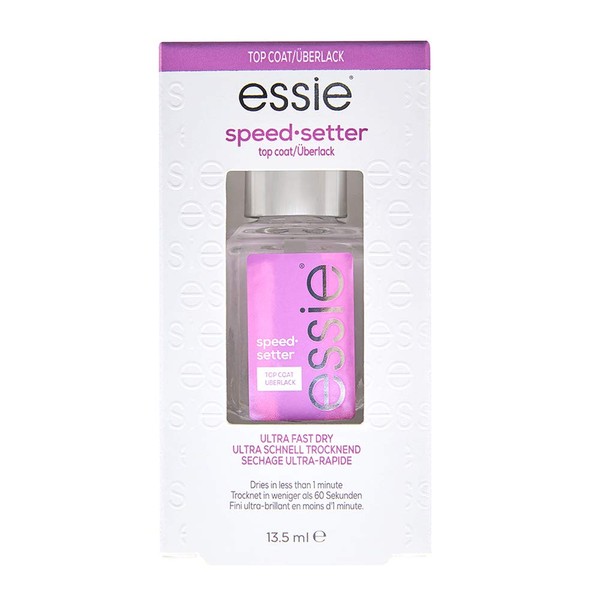 essie speed.setter top coat, ultra fast dry top coat nail polish, 0.46 fl oz. (Packaging May Vary)
