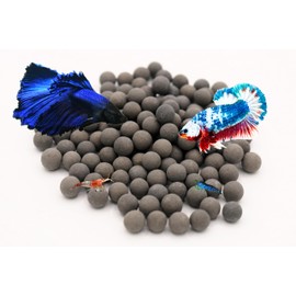 Awesome Industries 125 Betta Tourmaline Balls Water Conditioner with Over 30 Elements, Improves Environment, Health, Color, Breeding & Survival Rate (125 Pack Regular)