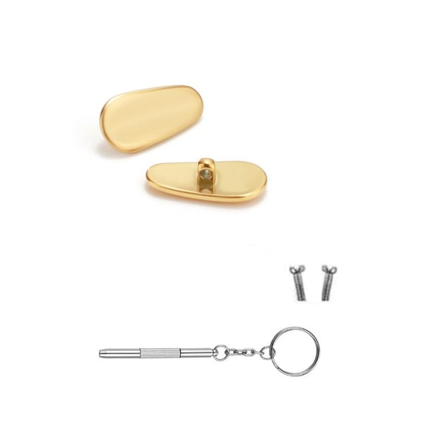 Eyeglass Nose Pads Metal Frames Titanium Glasses Piece Screw Sunglass