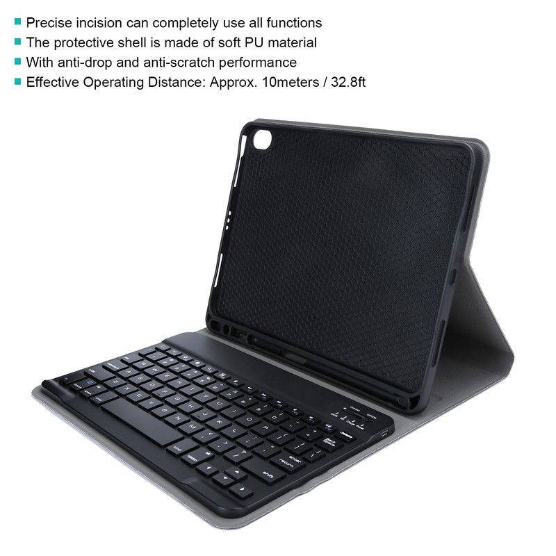 Tablet Flip Stand Cover Keyboard Shell TPU Detachable Wireless with