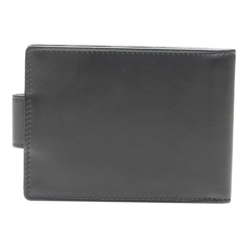 Esquire Logo Card Holder Leather 10,5 cm schwarz