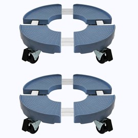 CASIMR 2 Pack Plant Stand with Wheels, Adjustable 15-20" Heavy Duty Plant Caddy with Casters, Indoor Outdoor Large Potted Planter Cart Dolly, Rolling Plant Stand for Flower Pot, 440lb Capacity