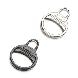 Zpsolution Stainless Steel Zipper Pulls - More Sturdy Zipper Pull Replacement - Easy Use for Jacket Backpacks Boots (Black and Silver)