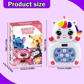 Zoriwn Pop It Game, Pop It Toy Game for Children and Adults, Pop Handheld Quick Push Pop It Game