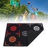 EIMSOAH Black Rubber Basketball Training Mat, Mute Point Reminder for