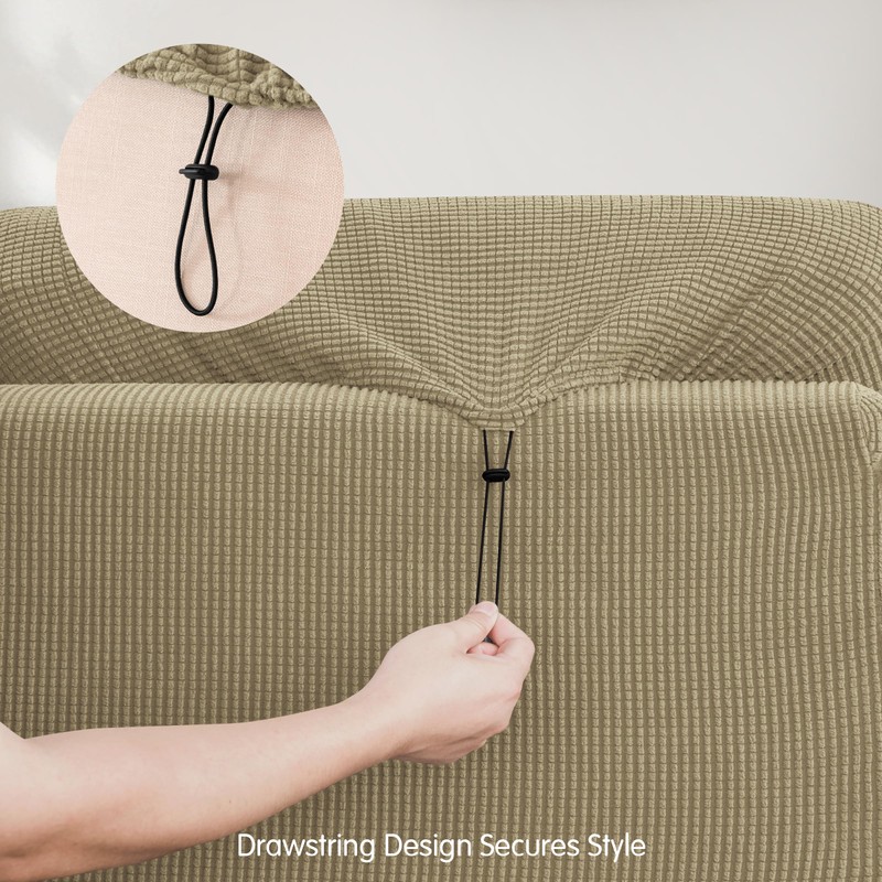 SUBRTEX 3 Pieces Stretch Sofa Slipcover Sets Couch Cover Sets