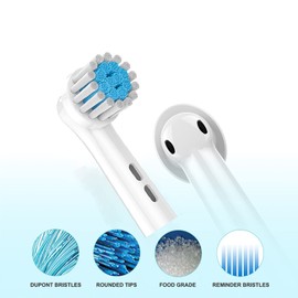 Toothbrush Heads for Oral B Braun Replacement Heads, Professional Electric Toothbrush Heads, Precision Clean Brush Heads Refill Compatible with Oral-B 8000/Pro 9600/1000/ 3000/5000/7000 (EB17XSA)