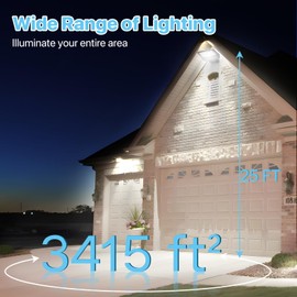 HYPERLITE LED Parking Lot Light - 200W 30000lm UL Listed Led Flood Lights Outdoor with Adjustable Trunnion Wall Mount - Waterproof Commercial Street Area Lighting with Photocell for Barn Yard Garage