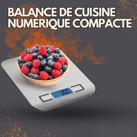 Casteloo Digitale Küchenwaage, Gewicht in Gramm, speziell für Küche, Kaffee, Pakete, 6 Einheiten mit Tara-Funktion, LCD-Display