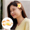 Baluue Hair Clip for Women Plumeria Flower Hairpin Stylish Hair