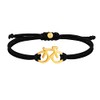 SAILBRACE Bicycle Royal Gold Bracelet Black, Polyester