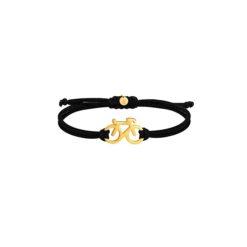 SAILBRACE Bicycle Royal Gold Bracelet Black, Polyester