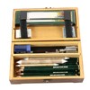 Wooden Box Antique Rectangle Children Stationery Case Desktop MultiFunction Storage