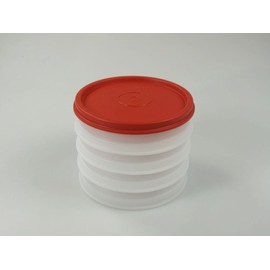 TUPPERWARE Küchenhelfer Hamburger-Maker Behälter (4) Burger Frikadellen + Deckel