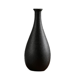 COHEALI Long-Lasting Black Ceramic Vase Home Decor Craft Vase Simulated Flowers for Tabletop Display
