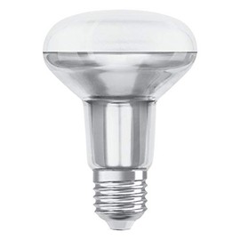 OSRAM Dimmable R80 LED Reflector Lamp with E27 Socket, Warm White (2700 K), Glass Spot, 5.9 W, Replacement for 60 W Reflector Lamp, LED Superstar R80, Warm White