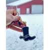 Boot Scootin’ Boogie Boot Keychain with Rhinestones - Western Fashion