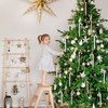 ATBEAMEN 6pcs Lakeblue & White Plastic Candy Cane Christmas Tree