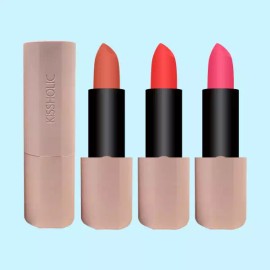 The Saem 더샘 키스홀릭 립스틱 매트 3.5g 가벼운컬러 The Saem Kiss holic Lipstick Matte 3.5g Light Color [BE01 Stay Nude]