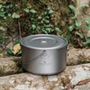 Boundless Voyage 2900ml Camping Pot Titanium Pot with Lid Folding