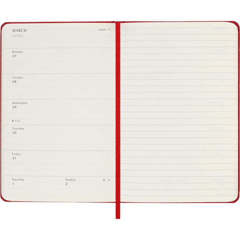 Moleskine Weekly Planner 2023, 12-Month Weekly Diary, Weekly Planner and