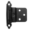 ANGSTROM 10-Pack Partially Exposed Cabinet Hinges, 180-Degree Self-Closing, Surface-Mount 3/8"