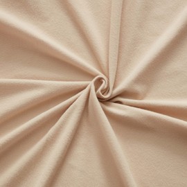 Flannel Sheets Warm and Cozy Deep Pocket Breathable All Season Bedding Set with Fitted, Flat and Pillowcases, King, Beige