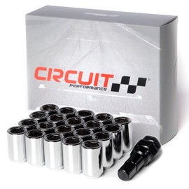 Circuit Performance Tuner Key Acorn Lug Nuts Chrome 12x1.25 Forged Steel (20pc + Tool)
