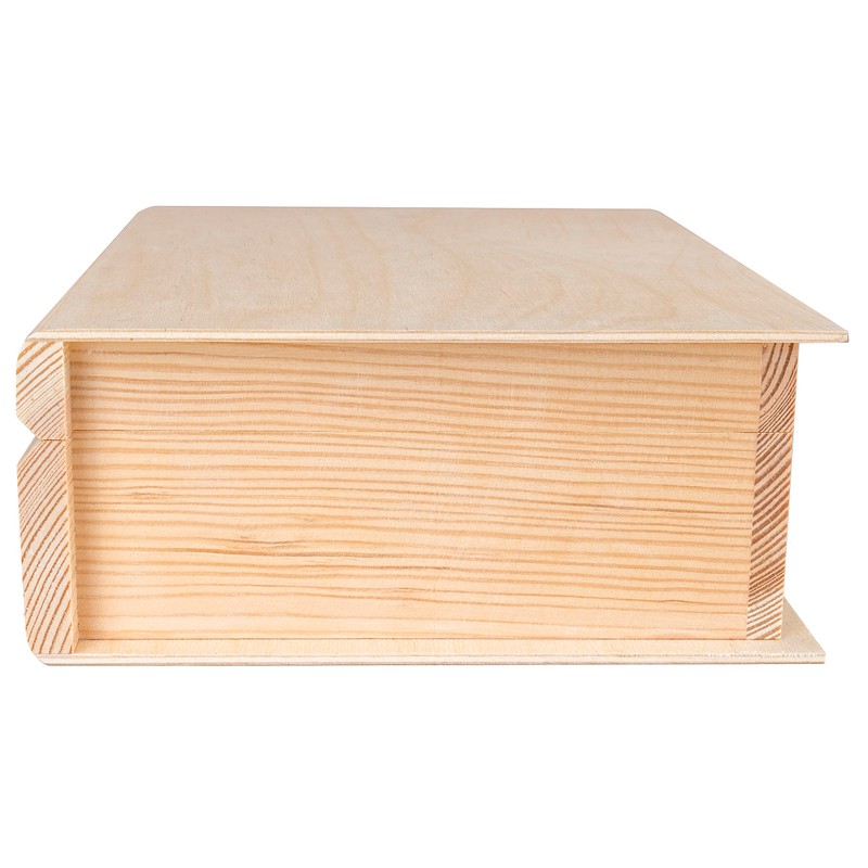Creative Deco Book Box Wooden Box with Lid | 24