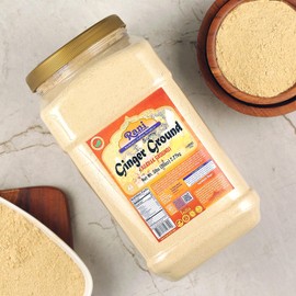 Rani Ginger (Adarak) Powder Ground, Spice 80oz (5lbs) 2.27kg Bulk PET Jar ~ All Natural | Vegan | Gluten Friendly | NON-GMO | Kosher | Indian Origin