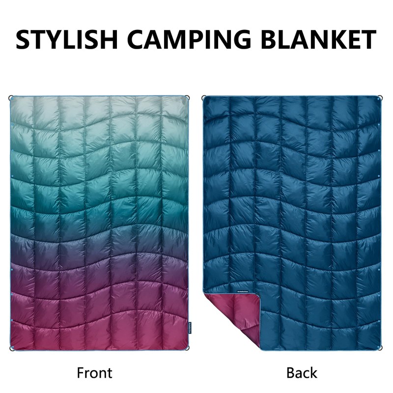 marshmallow dream Camping Blanket,MINI Puffy Blanket Lightweight Windproof Water Resistant