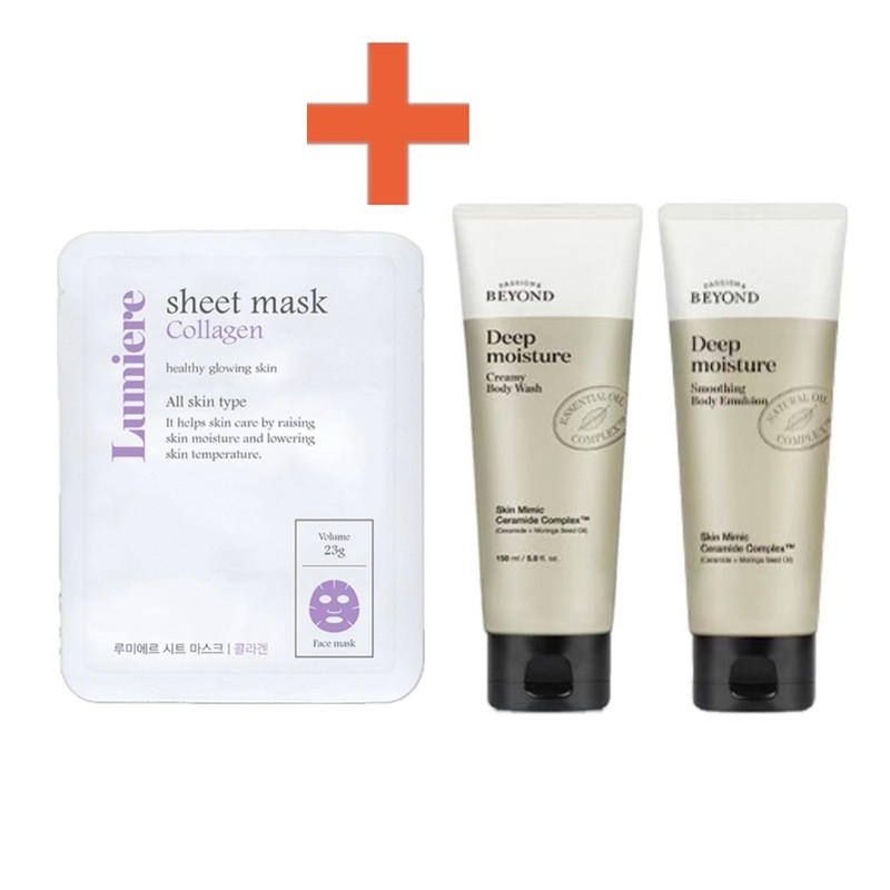 Lumiere Collagen Mask Pack 23g+Beyond Deep Moisture Body 2 Types