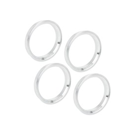 Hihaha 4pcs 66.6 to 57.1 mm Aluminium Alloy Car Hub Centric Rings Durable Material