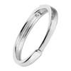 1 Pair Couple Rings Silver Men Women Finger Ring Accessory