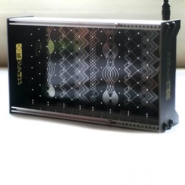 Synthrotek EcoSkiff Eurorack Case (44HP, Unpowered, Black Aluminum Desktop Case)