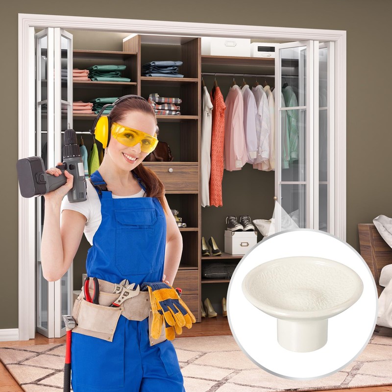 PATIKIL Bifold Door Hardware, 1.8 Inch Bi-Fold Door Pull Knob
