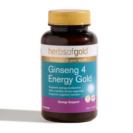 Herbs of Gold Buy Herbs of Gold Ginseng 4 Energy Gold 60 Tablets Online