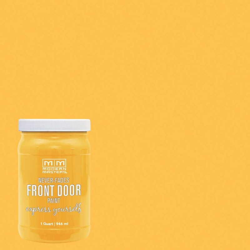 Modern Masters 275273 Front Door Paint, Quart, Satin Happy